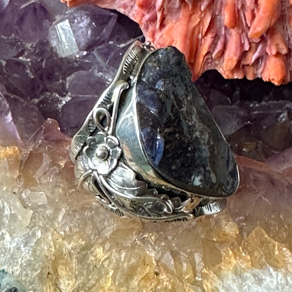 Boulder Opal Statement Sterling Silver Southweste… - image 2